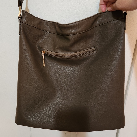 Beautiful Rampage vegan taupe handbag/crossover/adjustable purse - Picture 8 of 11